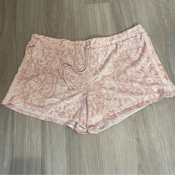 Lucky Brand soft stretch sleep/lounge shorts pink paisley large - Picture 10 of 10
